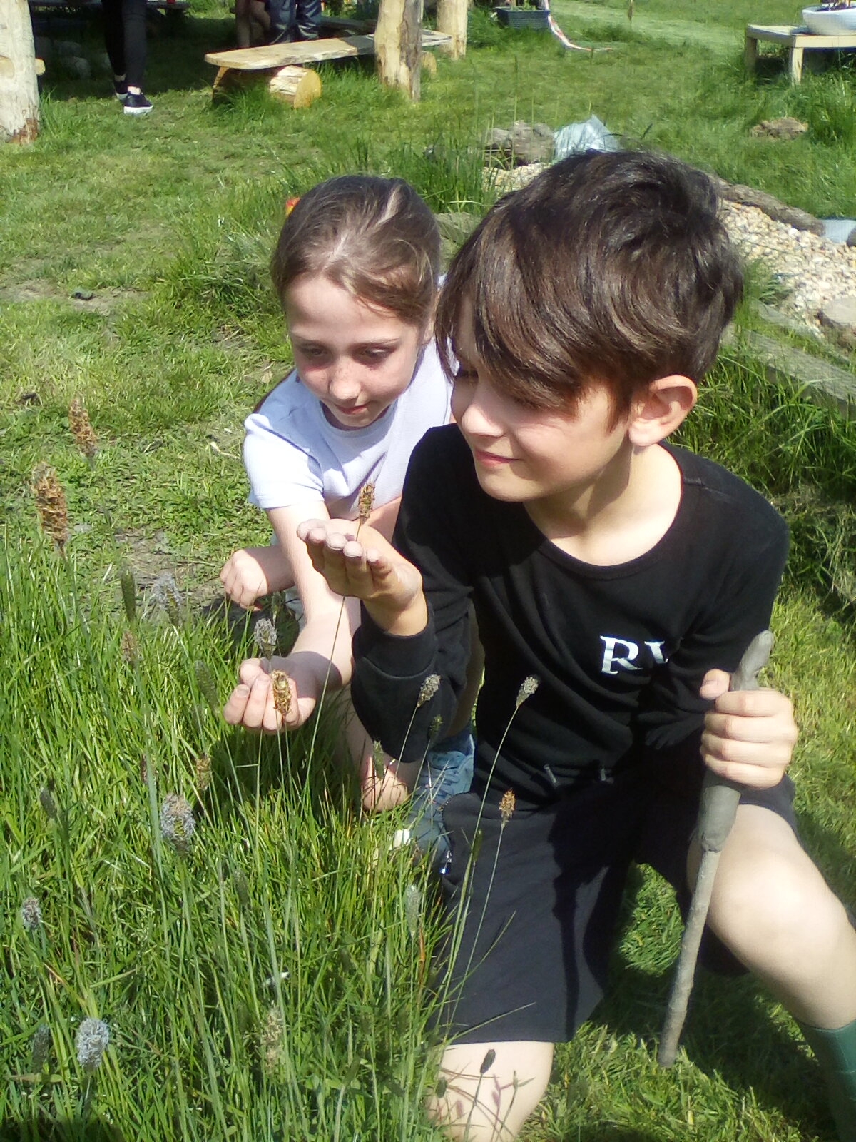 Pupils showing respect at Forest School