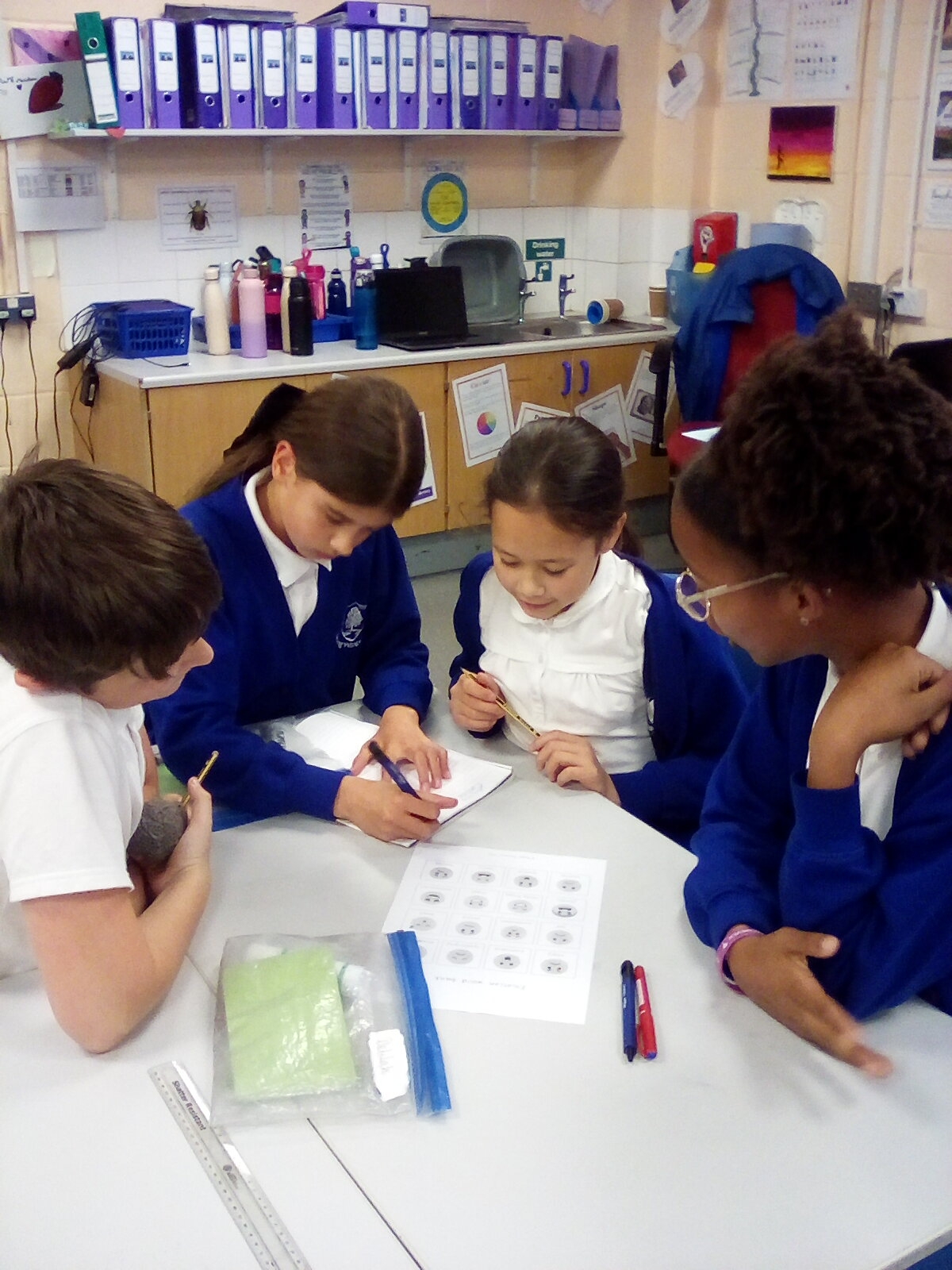 Pupils working