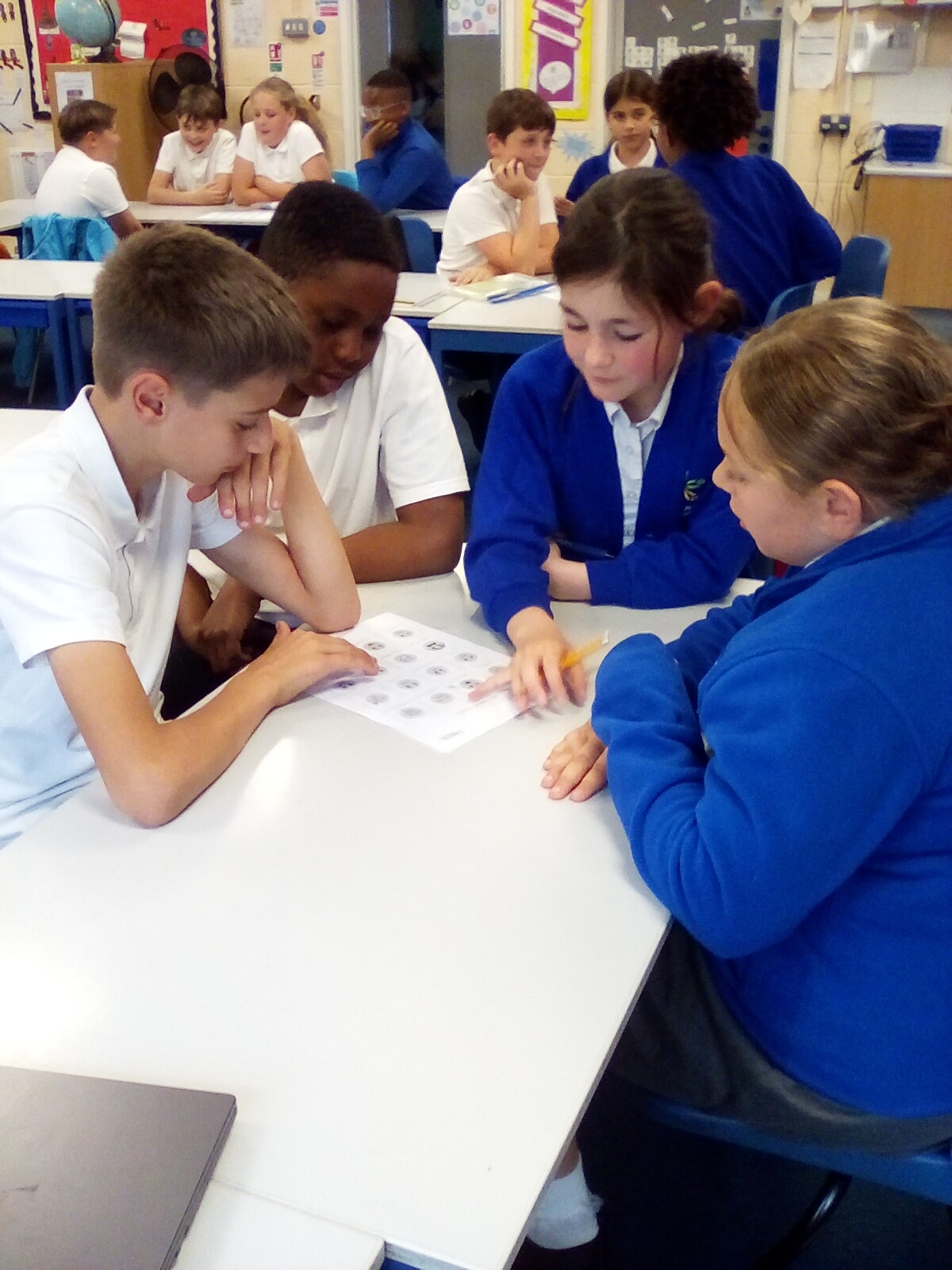 Pupils working