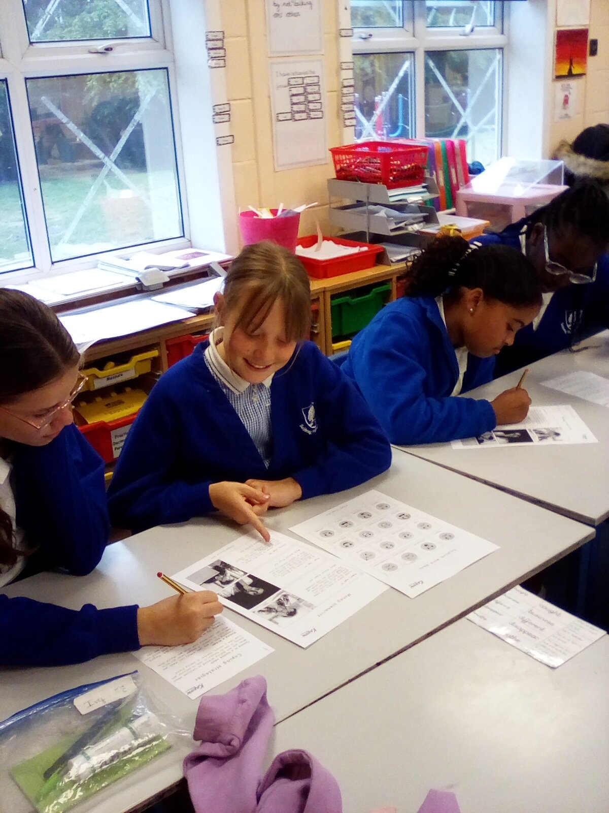 Pupils working